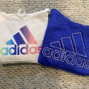2 Adidas girls hoodies